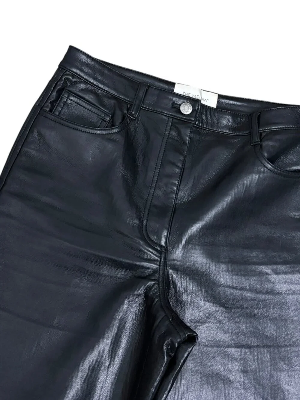 ARITZIA WILFRED Faux Vegan Leather Pants THE MELINA Straight Trousers Womens 6